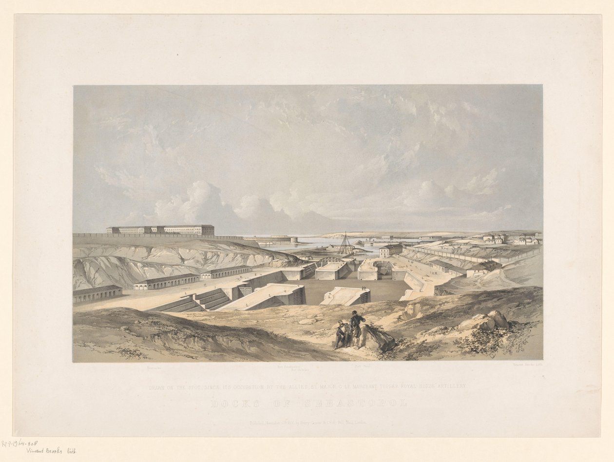 Haven af Sebastopol Docks of Sebastopol (titel på objekt) af Vincent Brooks