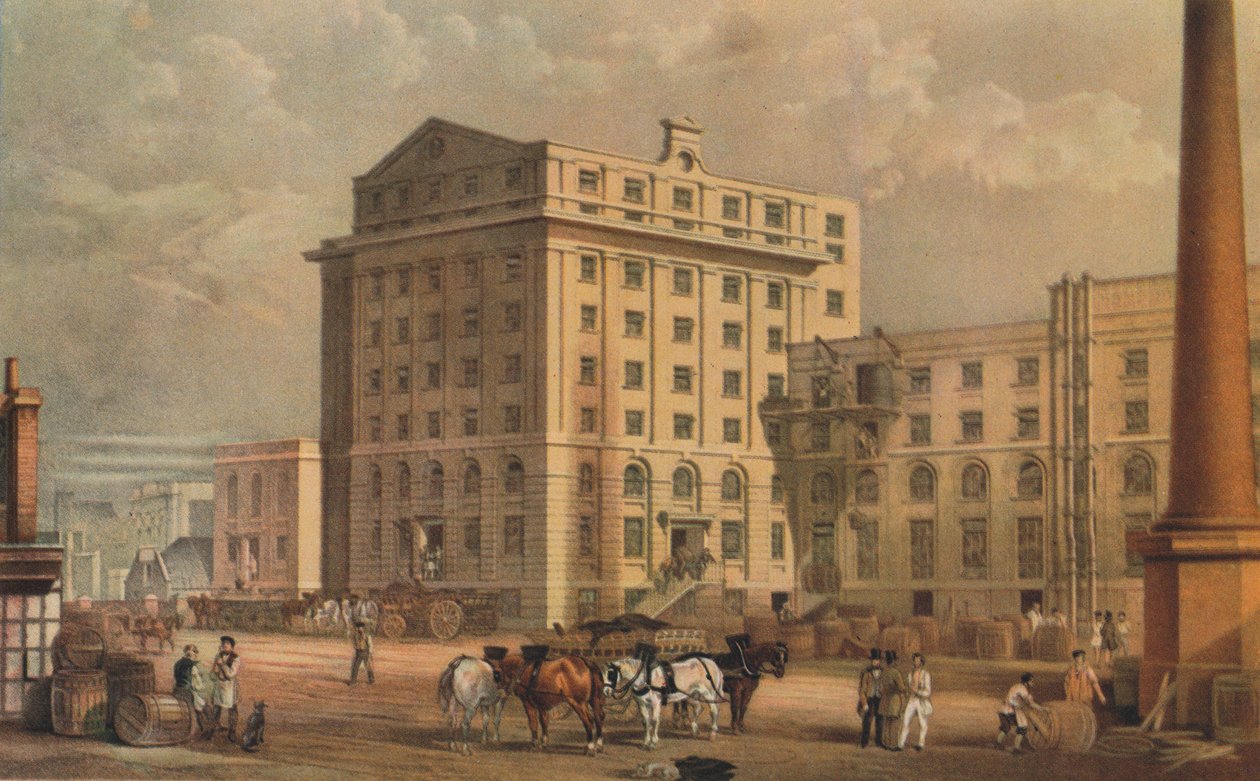 Sukkerraffinaderi i Leman Street, Stepney, London, 1851 af Vincent Brooks