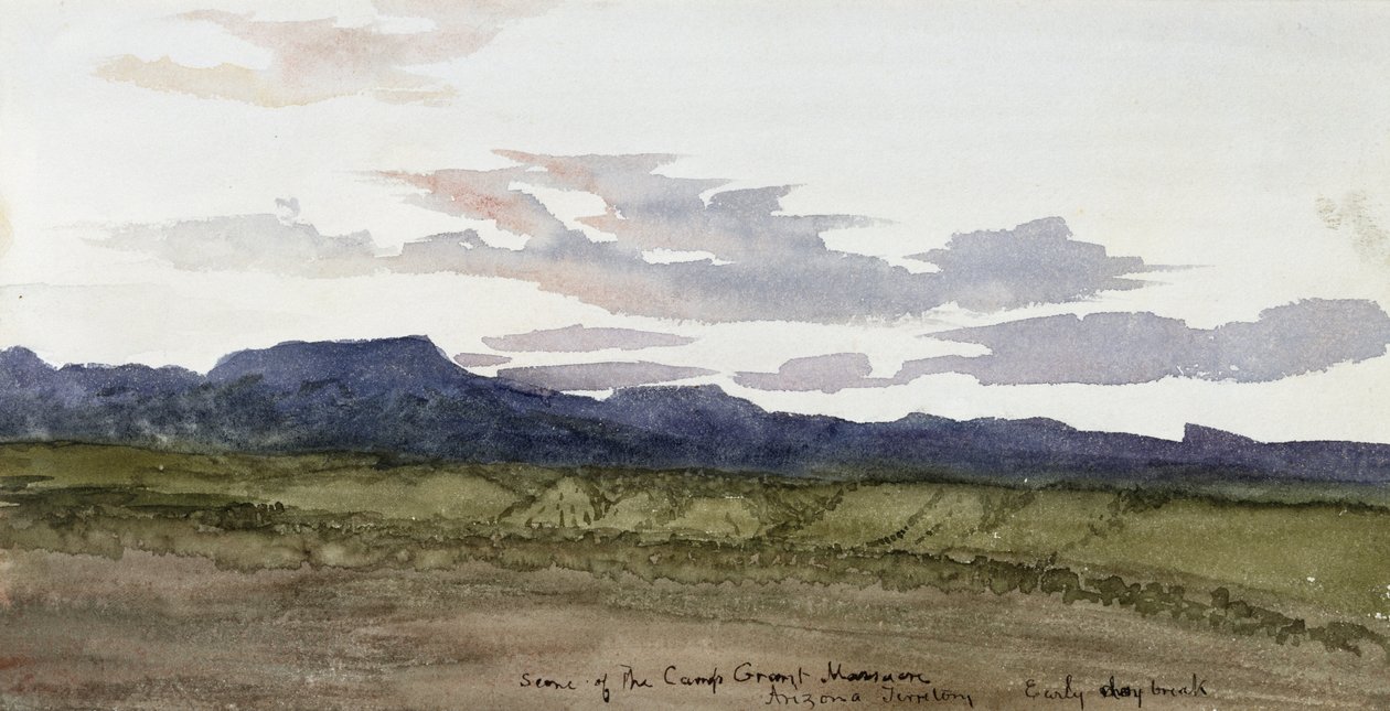 Scene af Camp Grant Massacre, Arizona af Vincent Colyer