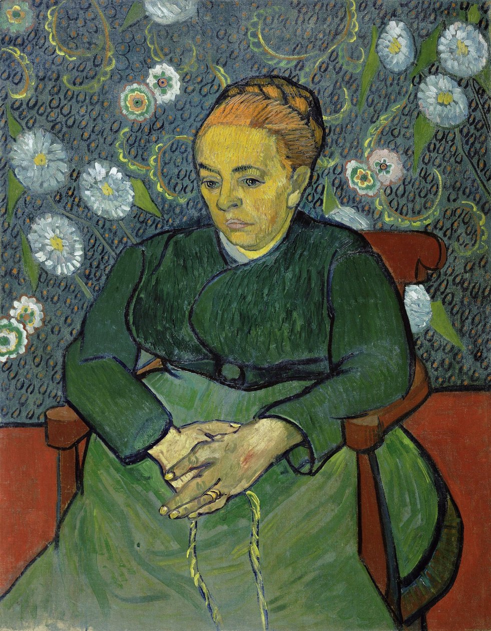 Augustine Roulin La Lullage, 1889. af Vincent van Gogh