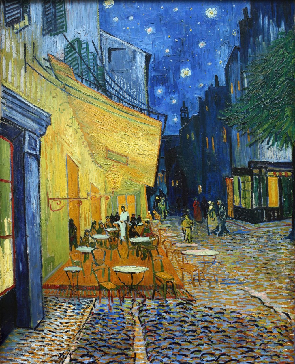 Caféterrasse om natten Caféterrasse om natten, 1888. af Vincent van Gogh