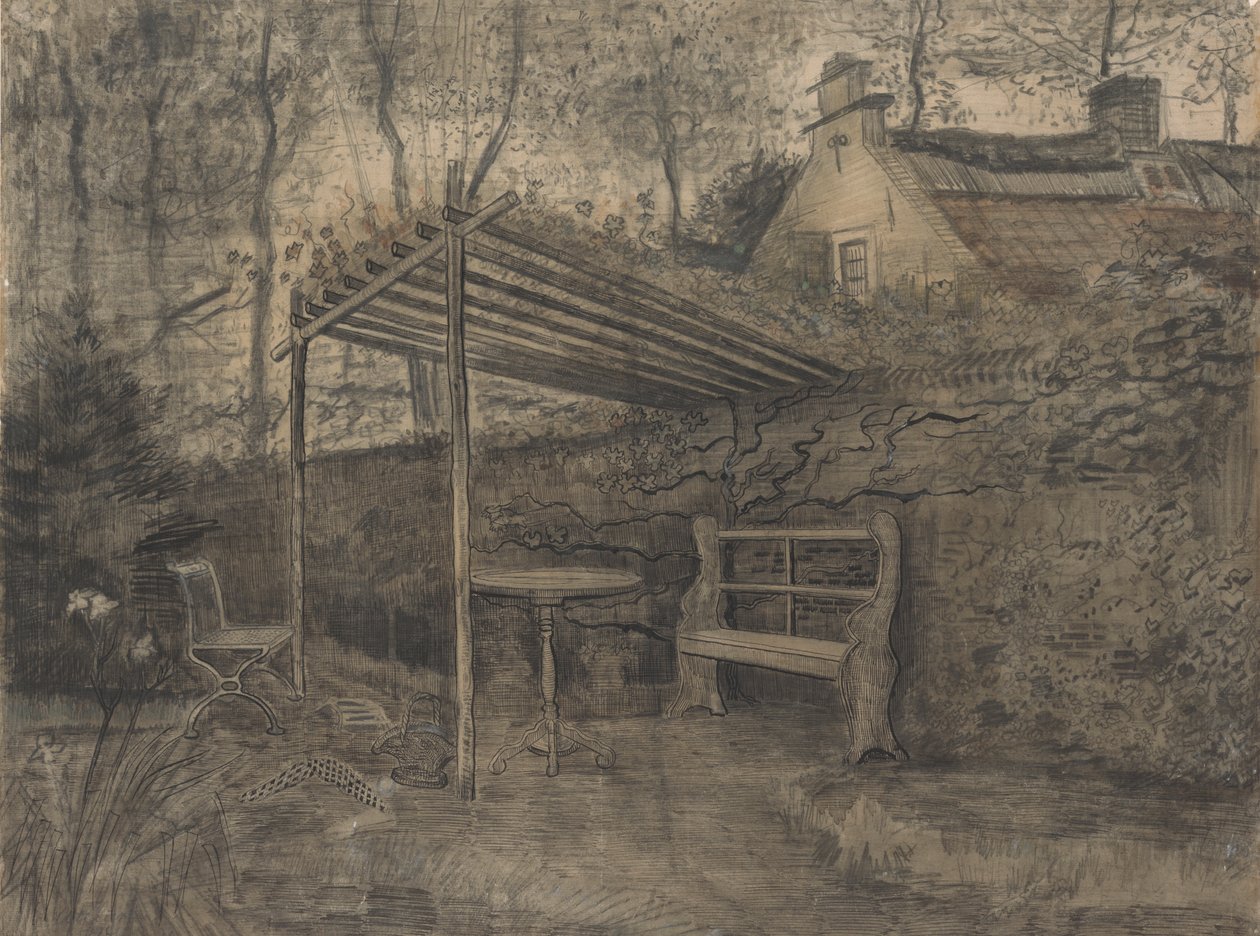 Hjørne af en have. af Vincent van Gogh