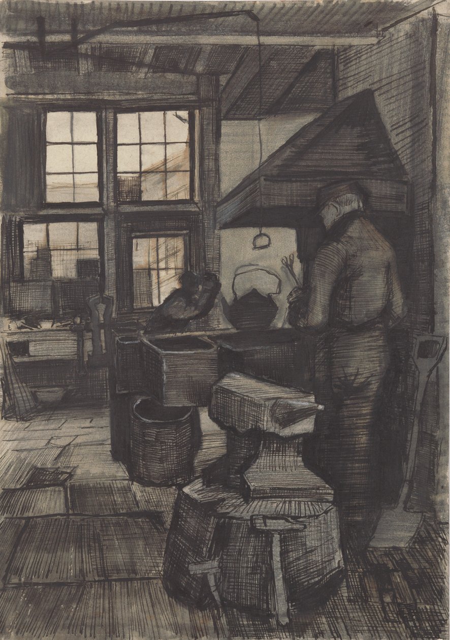 Smedje, 1882. af Vincent van Gogh
