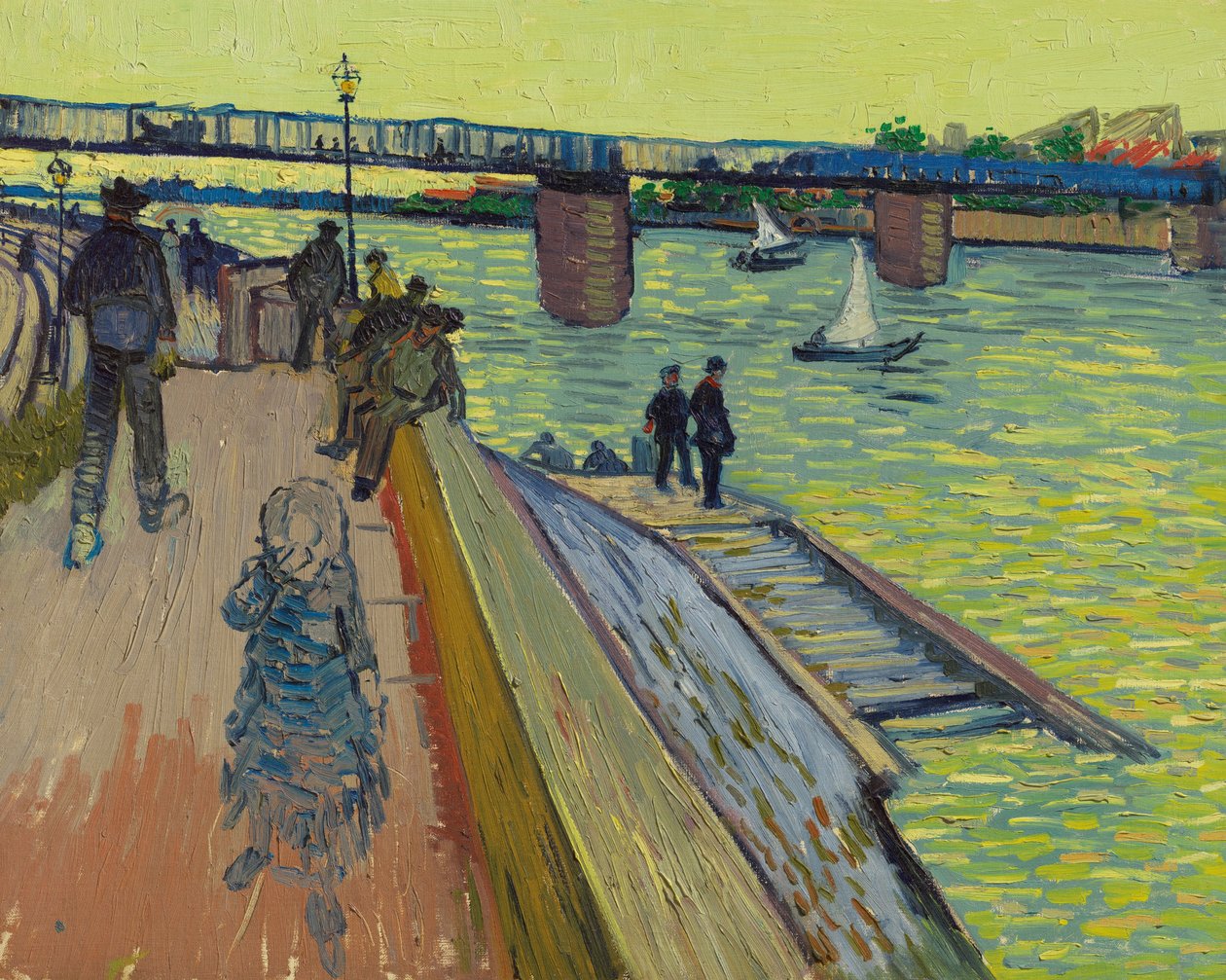 Trinquetaille-broen, 1888. af Vincent van Gogh