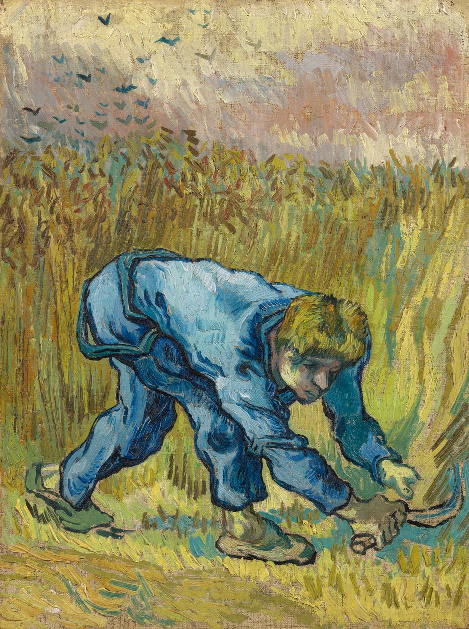 The Reaper after Millet, 1889. af Vincent van Gogh