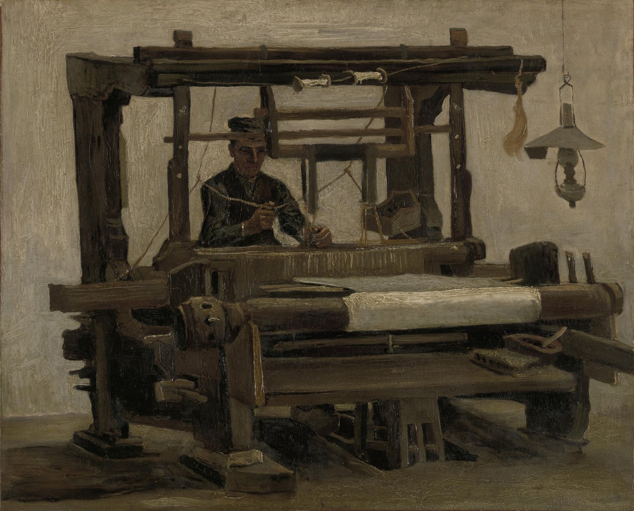 Væver ved væven, 1884. af Vincent van Gogh