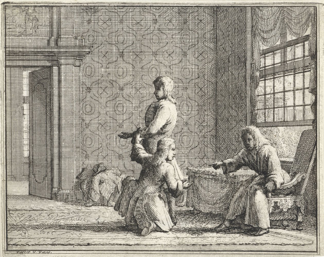 Skræddersy i et interiør af Vincent Laurensz. van der Vinne (II)