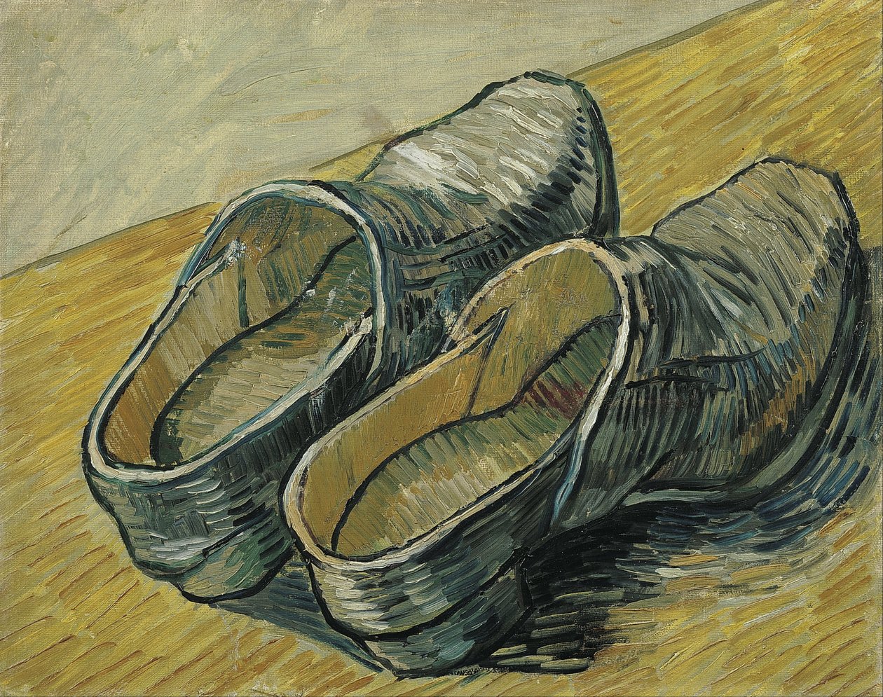 Et par træsko af læder af Vincent van Gogh