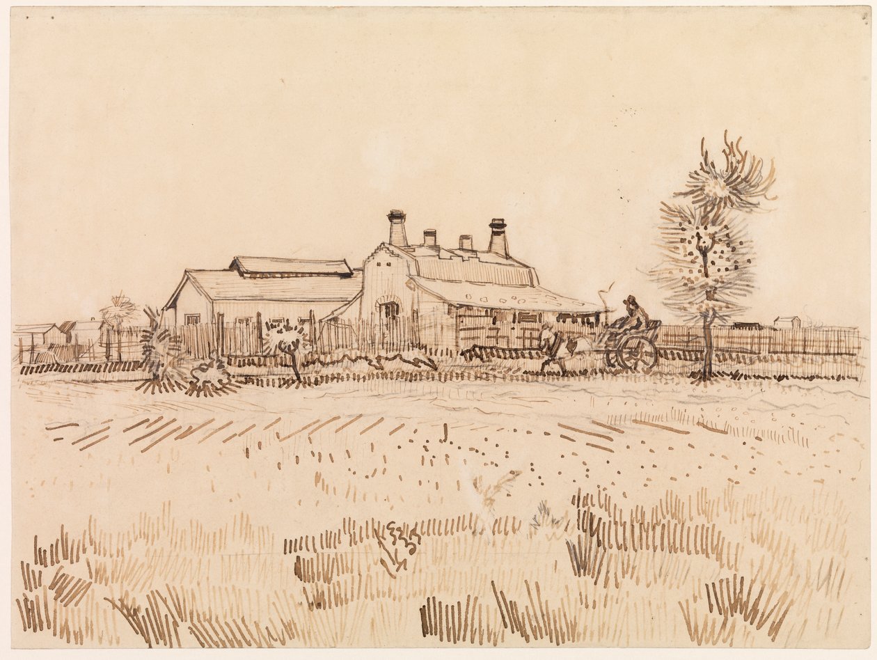 En flisefabrik, 1888 af Vincent van Gogh