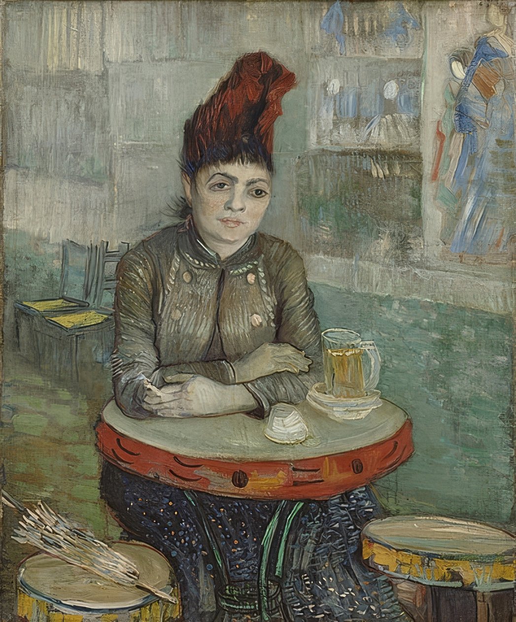 Agostina Segatori i Café Le Tambourin. 1887 af Vincent van Gogh