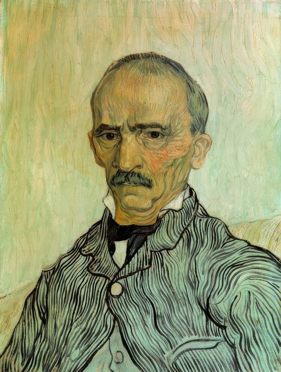 Portræt af supervisor Trabuc på Saint-Paul Hospital af Vincent van Gogh