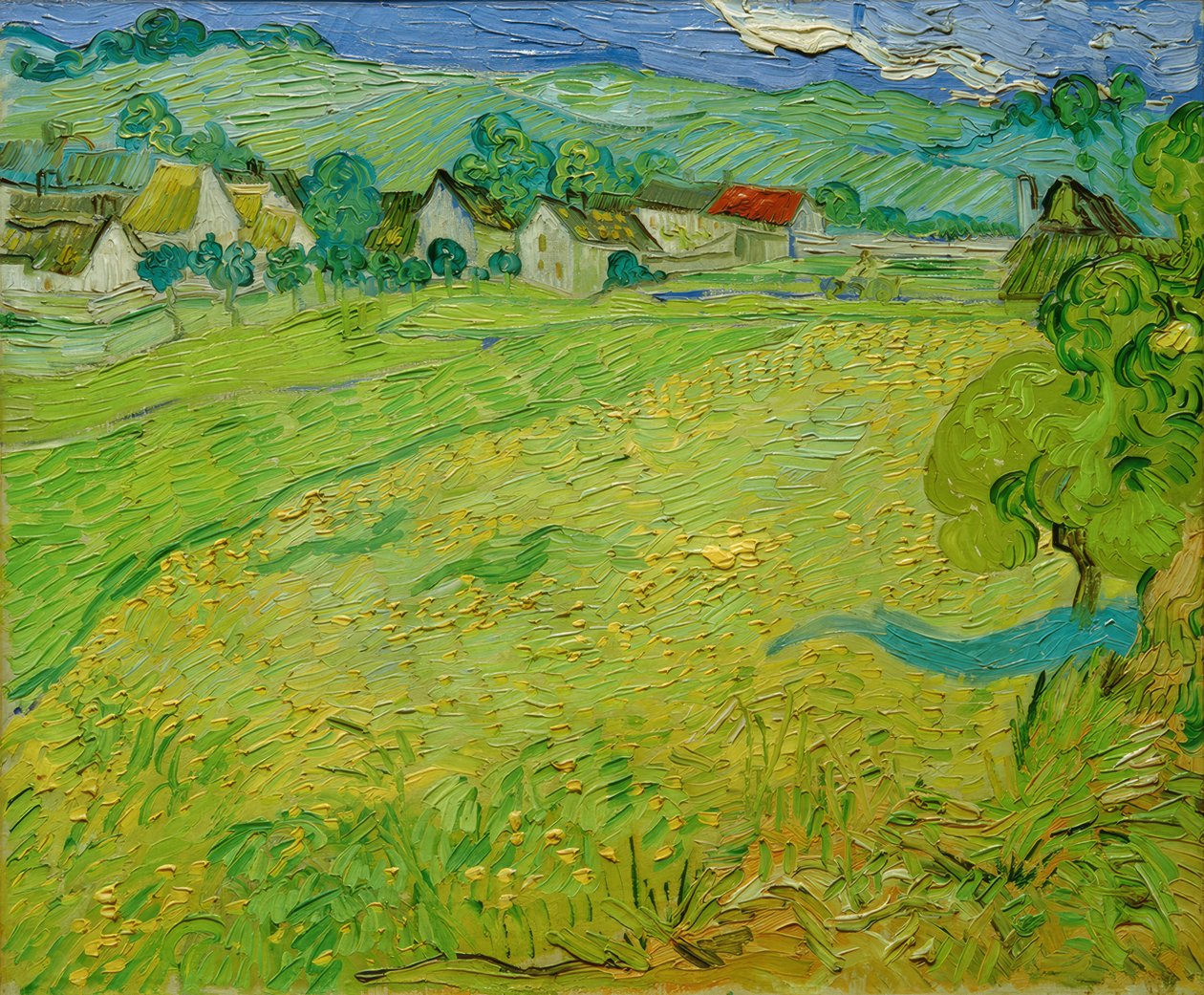 Udsigt over Les Vessenots nær Auvers af Vincent van Gogh