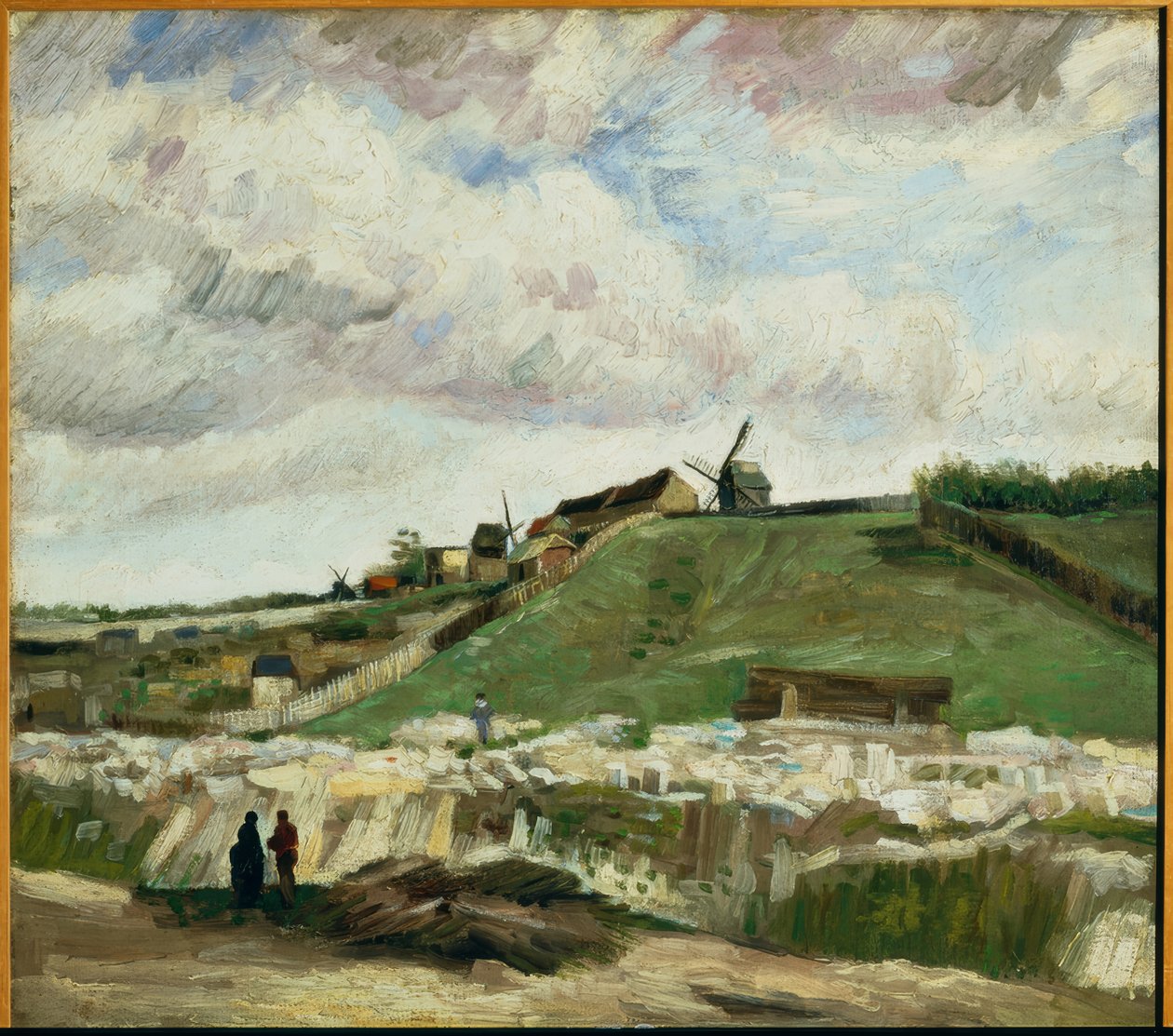 Udsigt over Montmartre med stenbruddet og møllerne af Vincent van Gogh