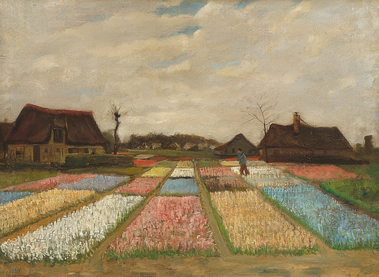 Blomsterbede i Holland. Omkring 1883 af Vincent van Gogh