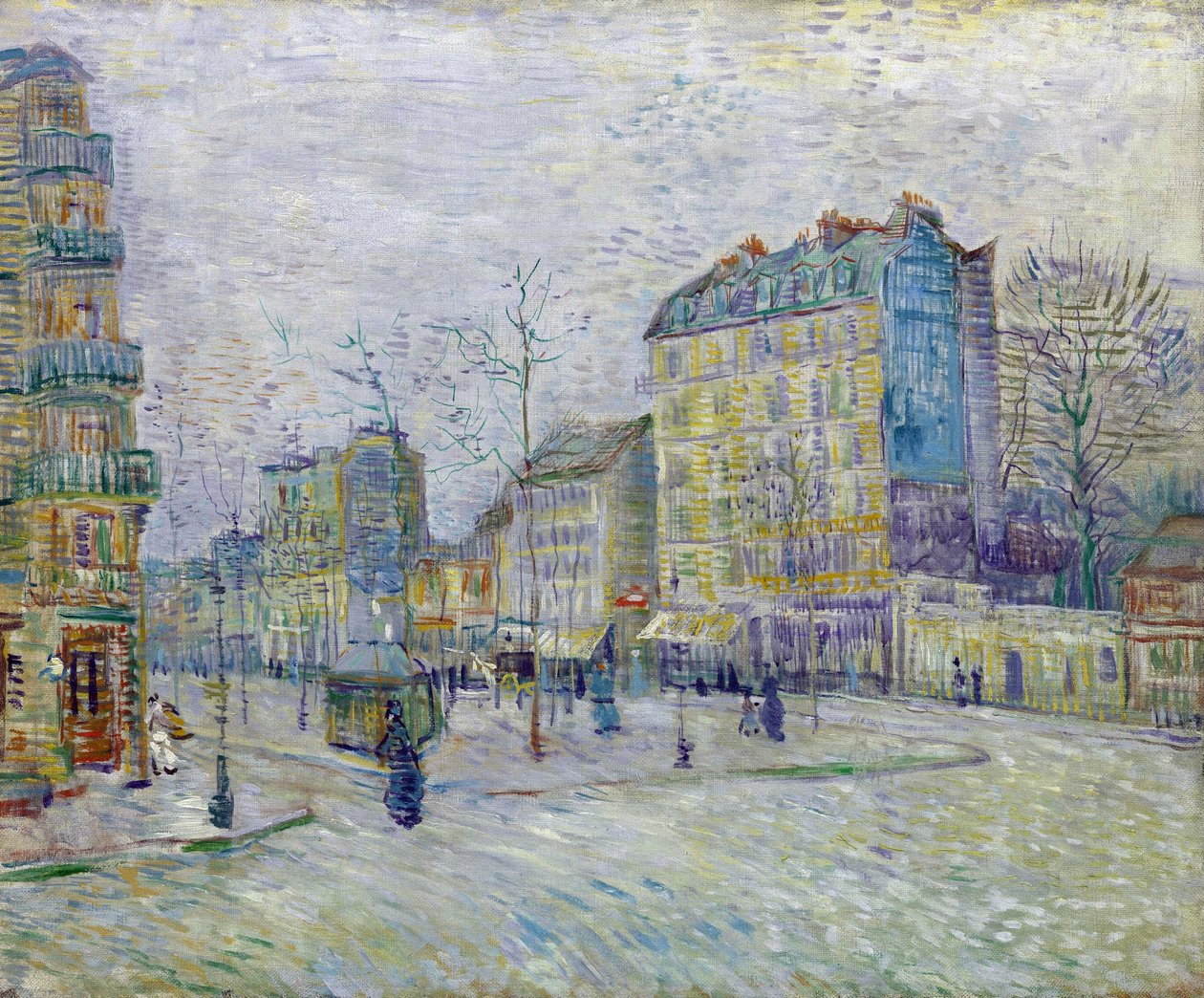 Boulevard de Clichy - billedkunst af Vincent Van Gogh (1853-1890) - Olie på lærred 1887 - Van Gogh Museum, Amsterdam af Vincent van Gogh