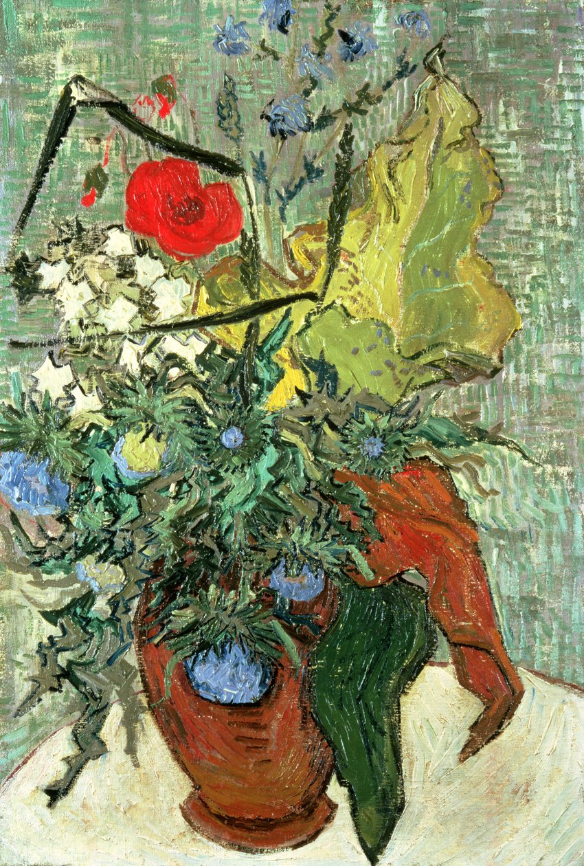 Buket vilde blomster af Vincent van Gogh