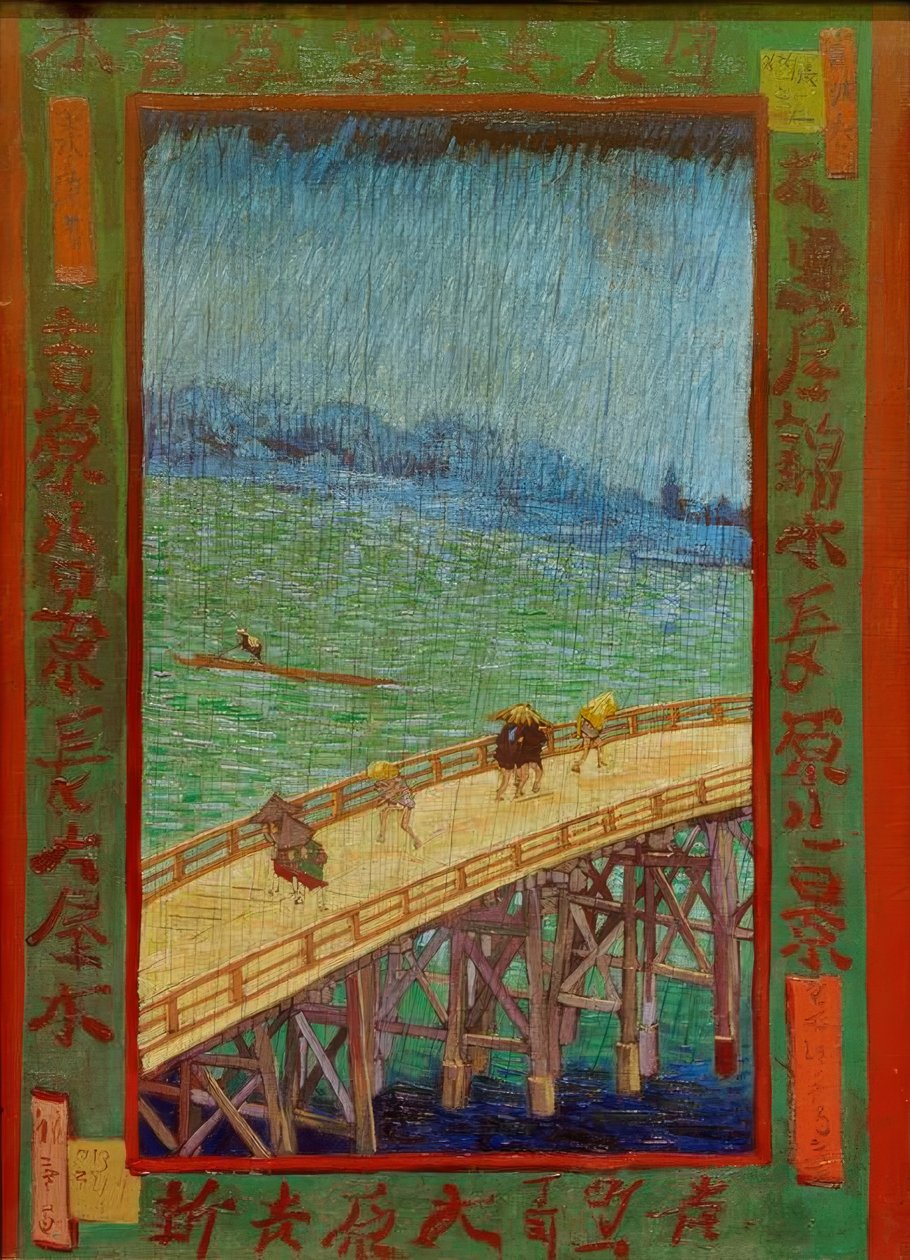 Bro i regnen af Vincent van Gogh
