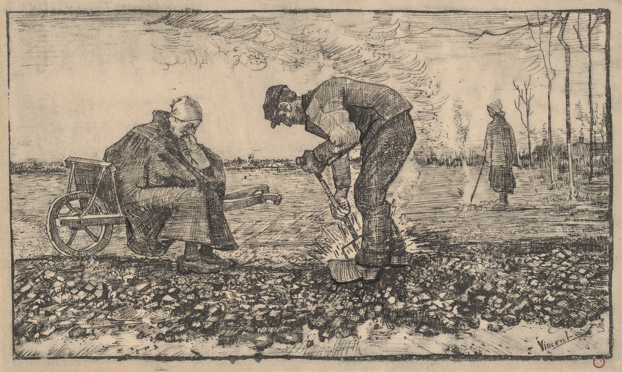 Brændende ukrudt af Vincent van Gogh