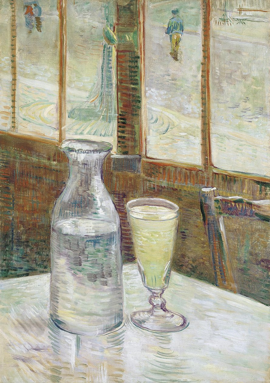 Cafébord med absint af Vincent van Gogh