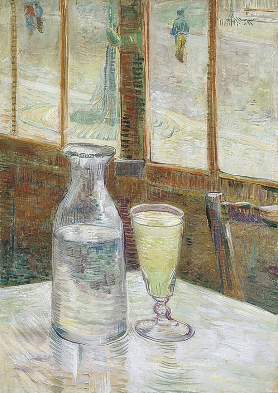 Cafebord med absint. 1887 af Vincent van Gogh