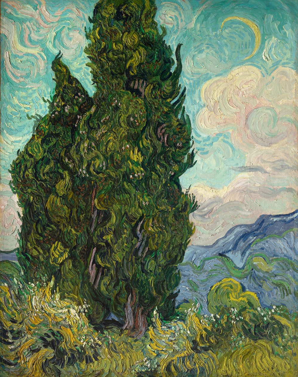 Cypresser af Vincent van Gogh