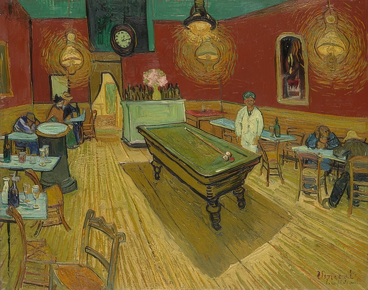 Das Nachtcafé (Natcaféen). 1888 af Vincent van Gogh