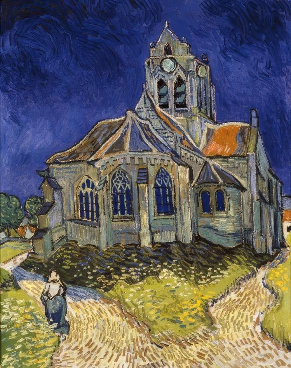 Kirken i Auvers sur-Oise af Vincent van Gogh