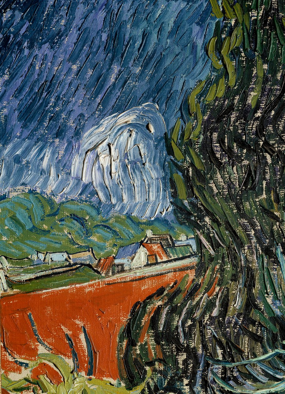 Doktor Gachets have i Auvers sur Oise (Auvers-sur-Oise) Detalje. Maleri af Vincent van Gogh (1853-1890) 1890 søn. 0,73x0,52 m Paris, Orsay Museum af Vincent van Gogh