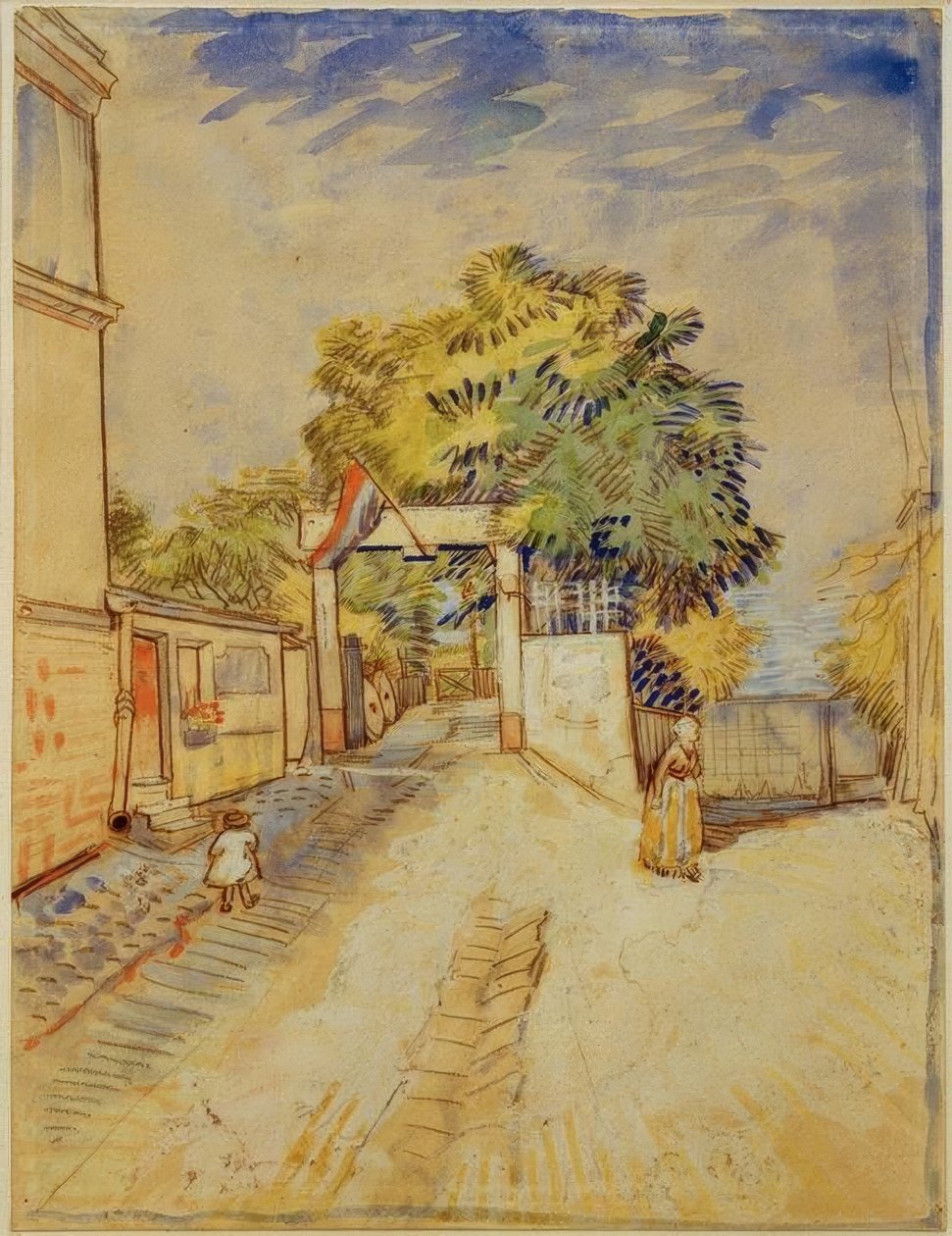 Indgang til Moulin de la Galette af Vincent van Gogh