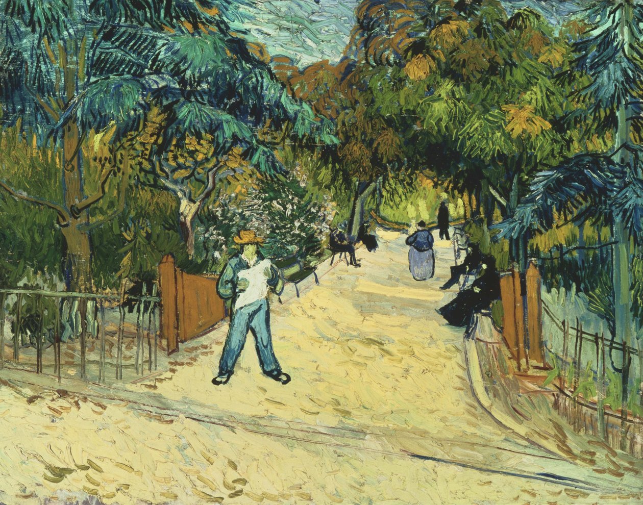 Indgang til de offentlige haver i Arles af Vincent van Gogh