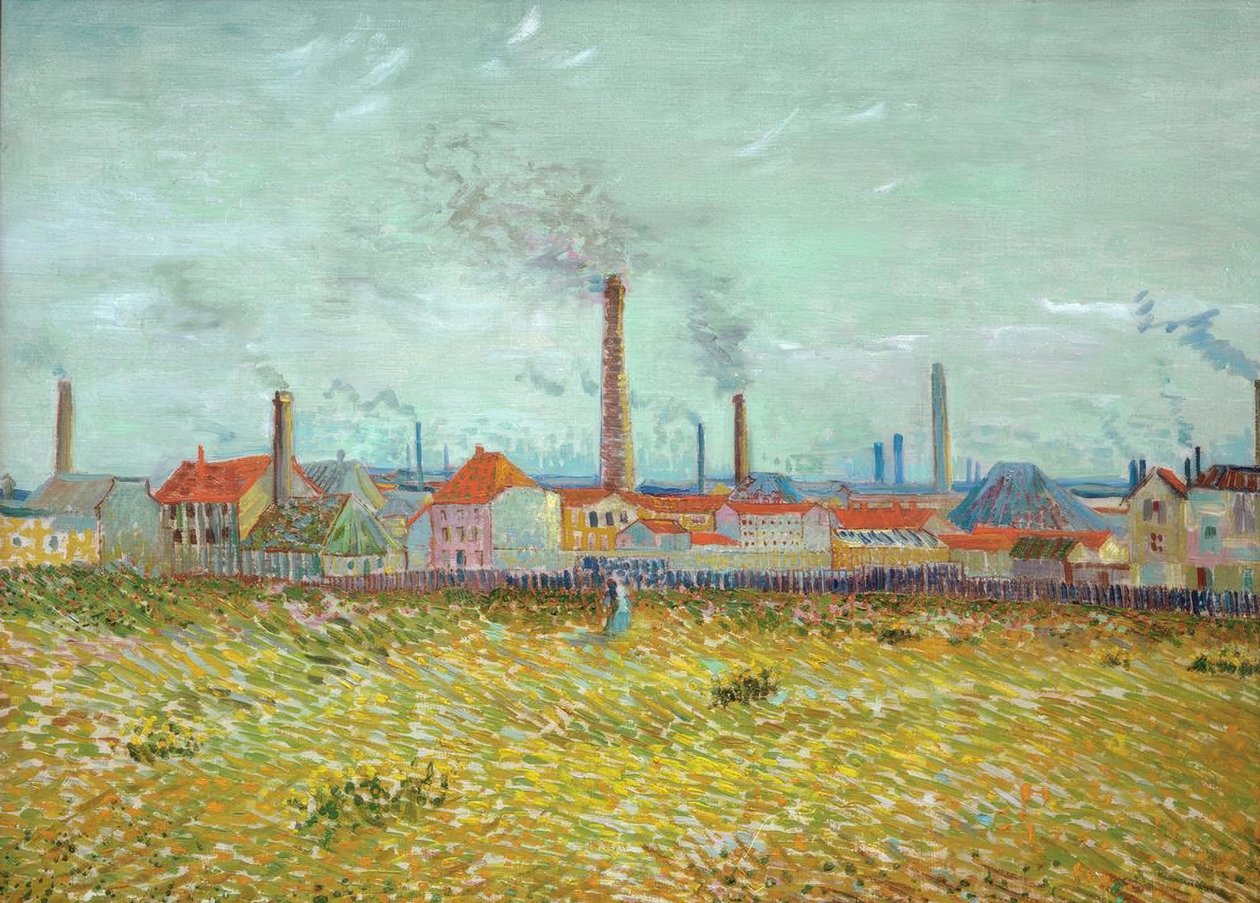 Fabrikker i Asnières set fra Quai de Clichy af Vincent van Gogh