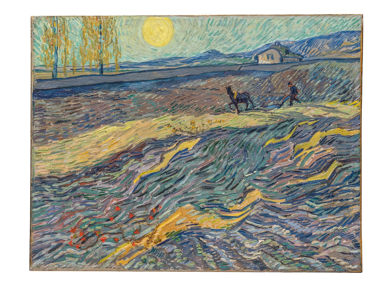 Bonde på en mark, 1889 af Vincent van Gogh