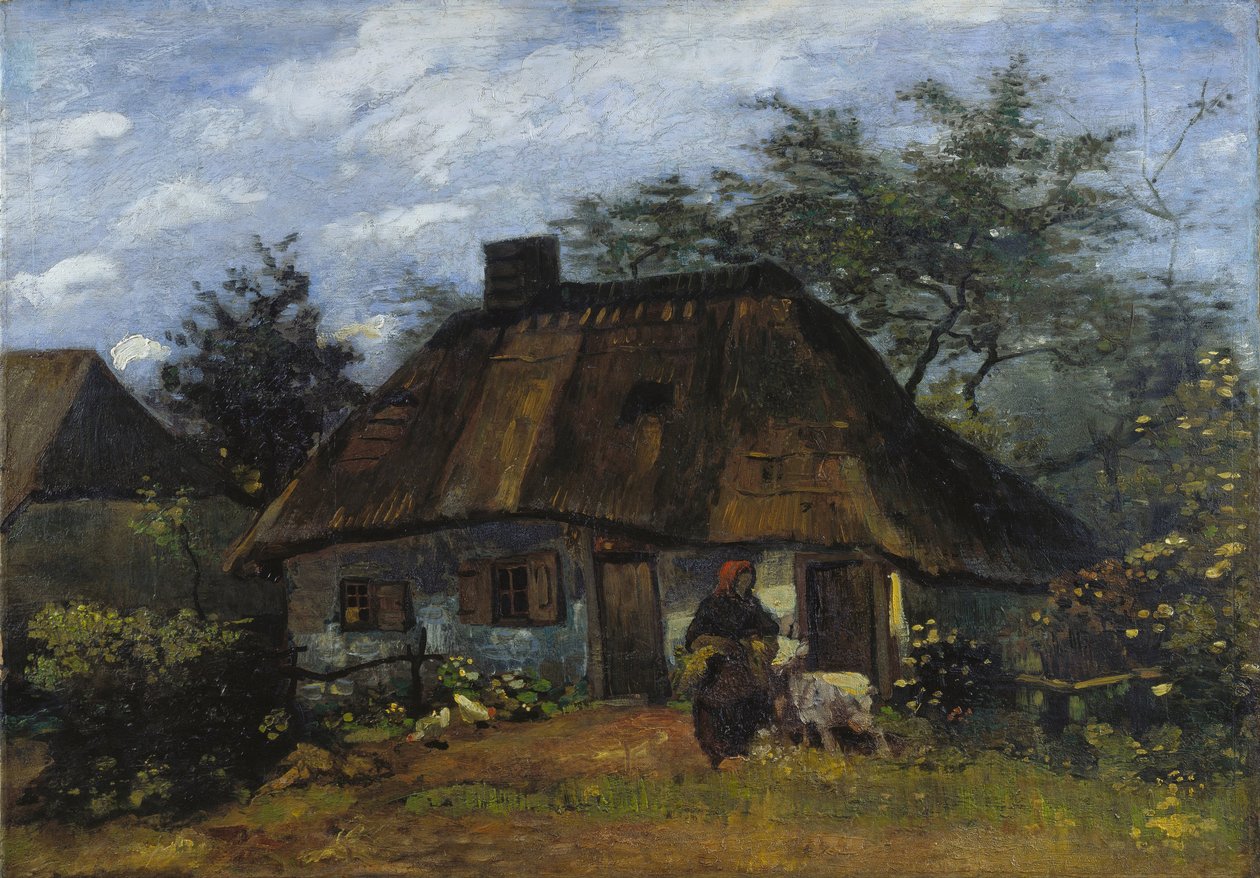 Bondegård i Nuenen La Chaumière af Vincent van Gogh