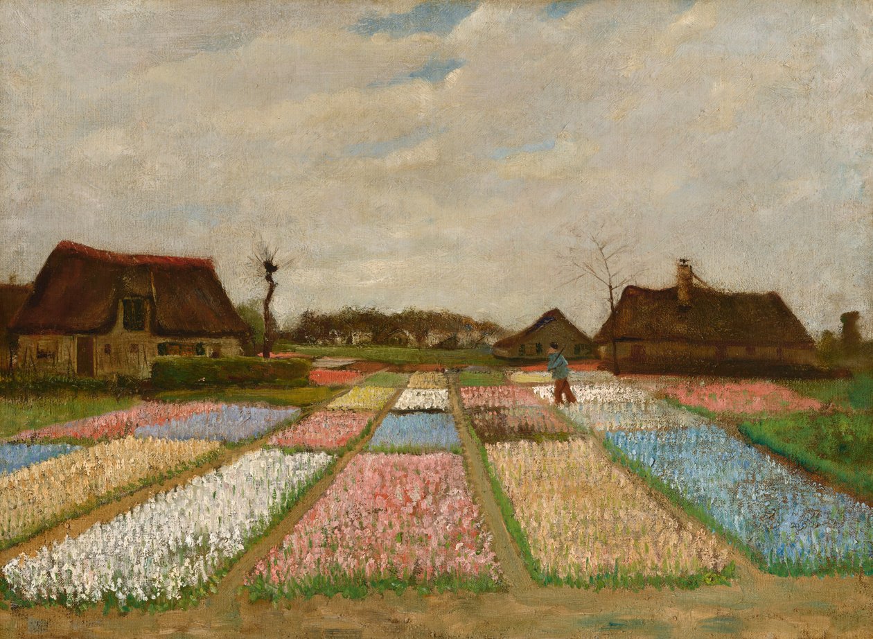 Blomsterbede i Holland af Vincent van Gogh