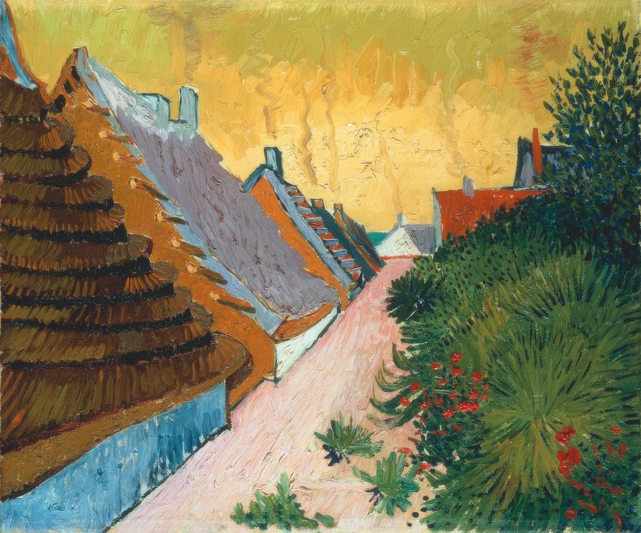 Gasse i Saintes-Maries af Vincent van Gogh