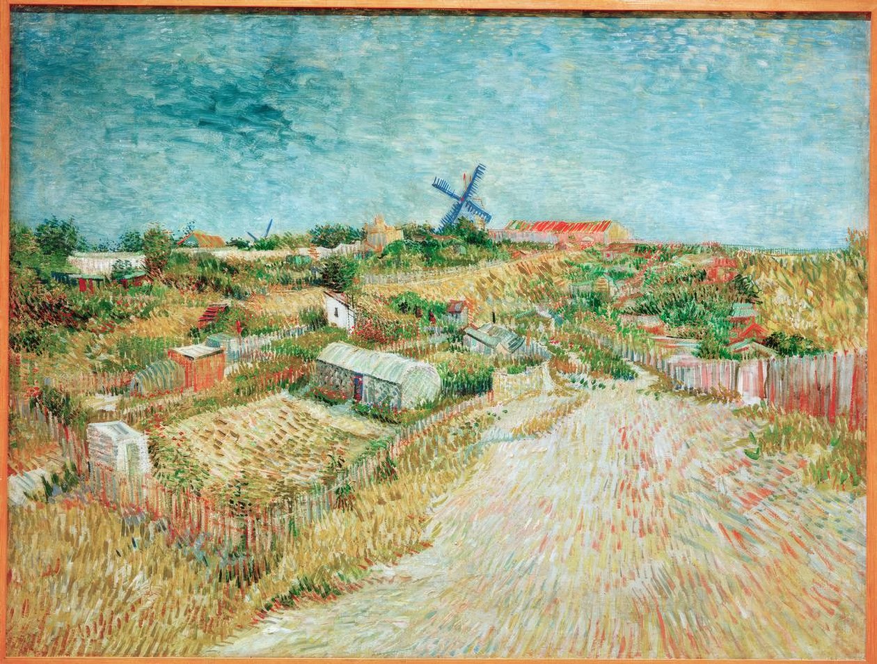 Grøntsagshaver på Butte Montmartre af Vincent van Gogh