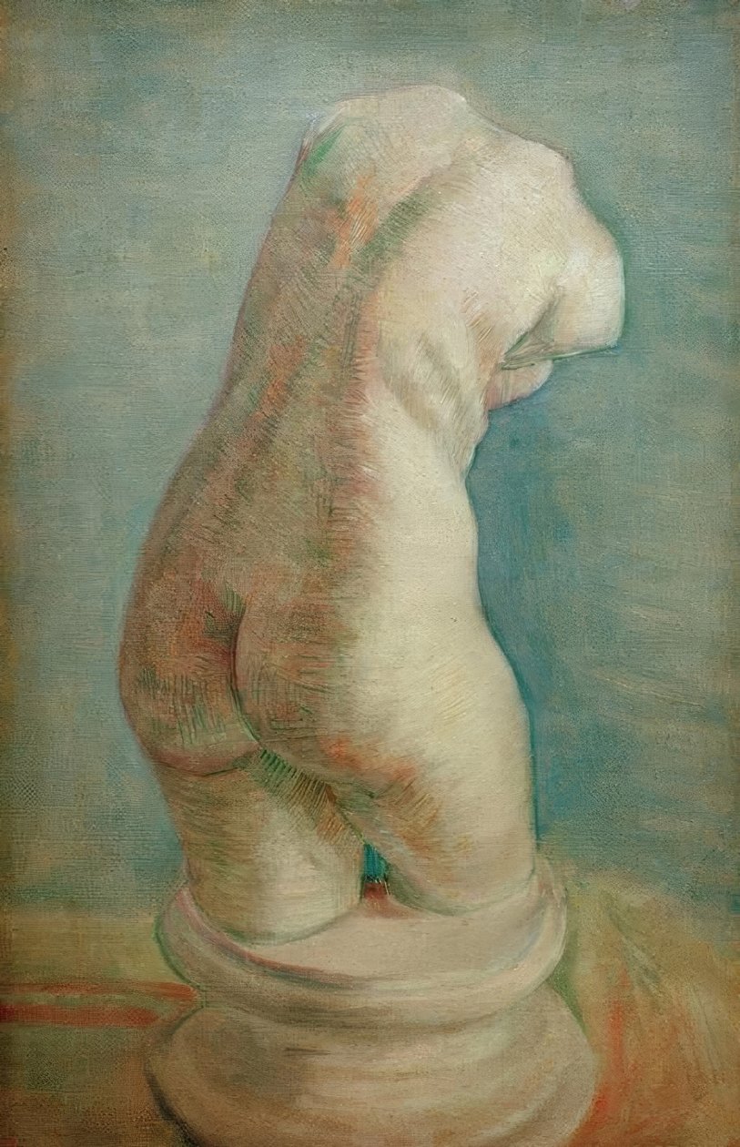Gips torso (hun) fra bagsiden af Vincent van Gogh