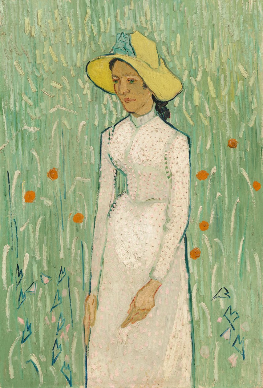Pige i hvidt, 1890. af Vincent van Gogh