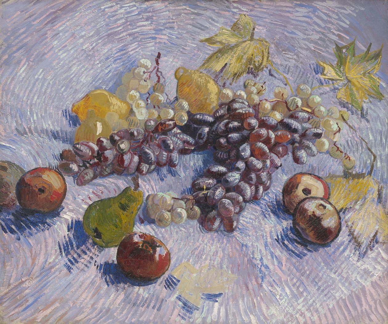 Druer, citroner, pærer og æbler, 1887 af Vincent van Gogh