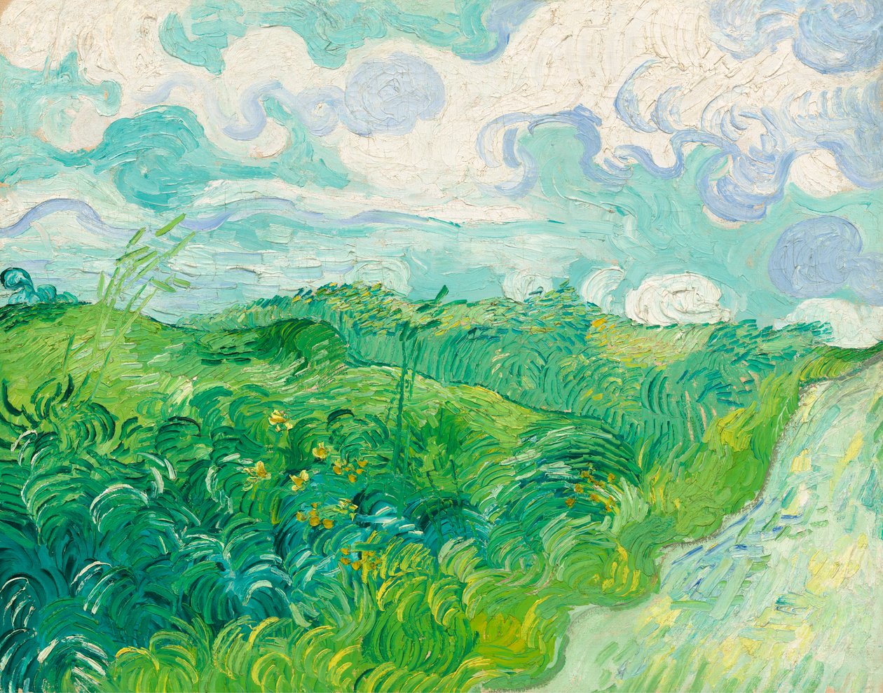 Grønne hvedemarker, Auvers af Vincent van Gogh