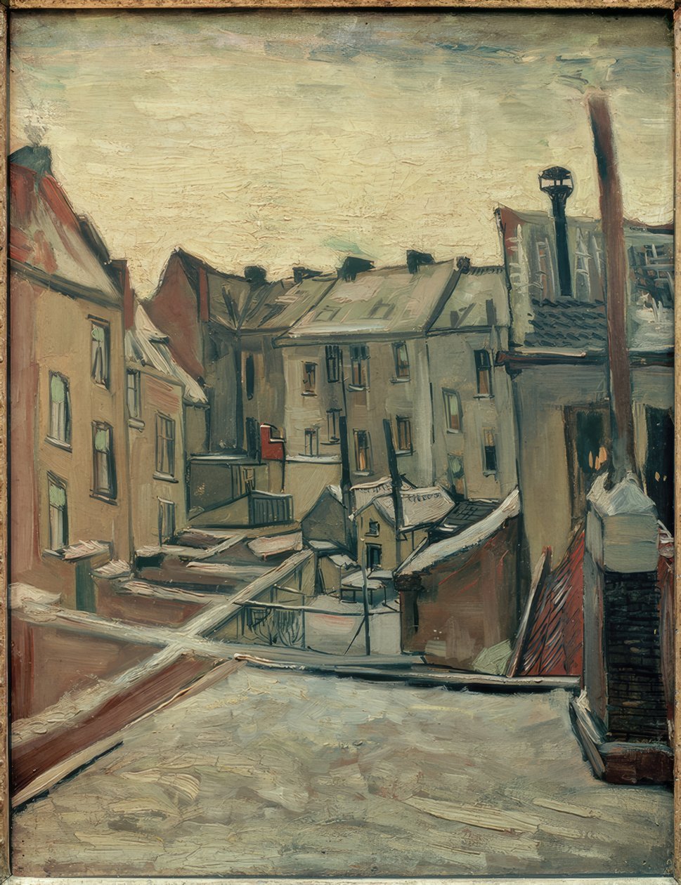 Hinterhofe i Antwerpen af Vincent van Gogh
