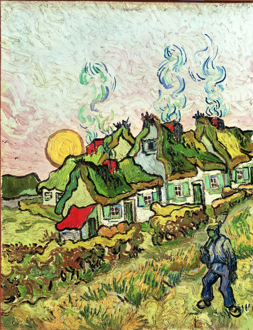Hus og Figur af Vincent van Gogh