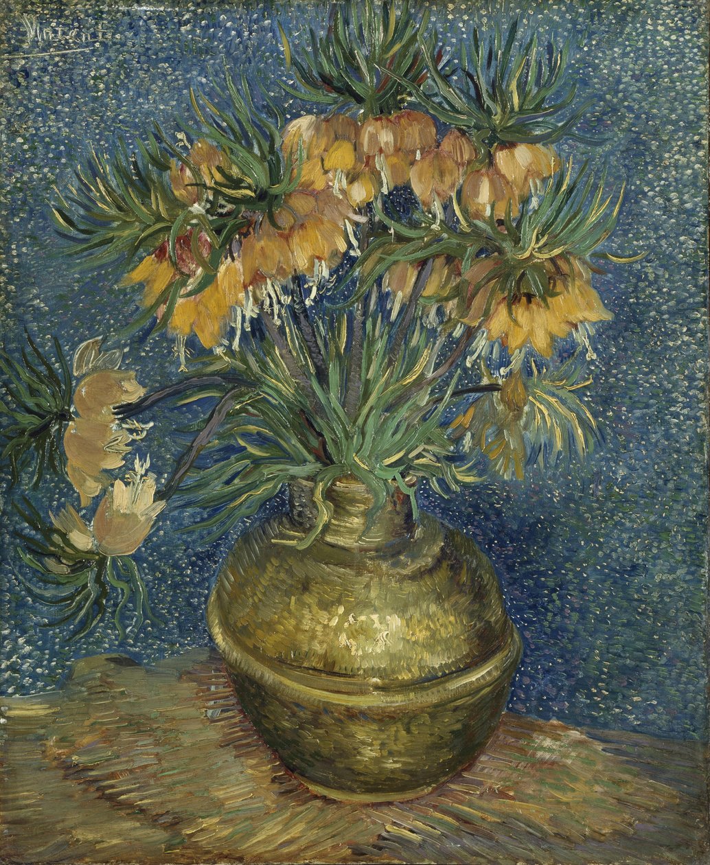 Imperial Fritillaries i en kobbervase, 1887 af Vincent van Gogh