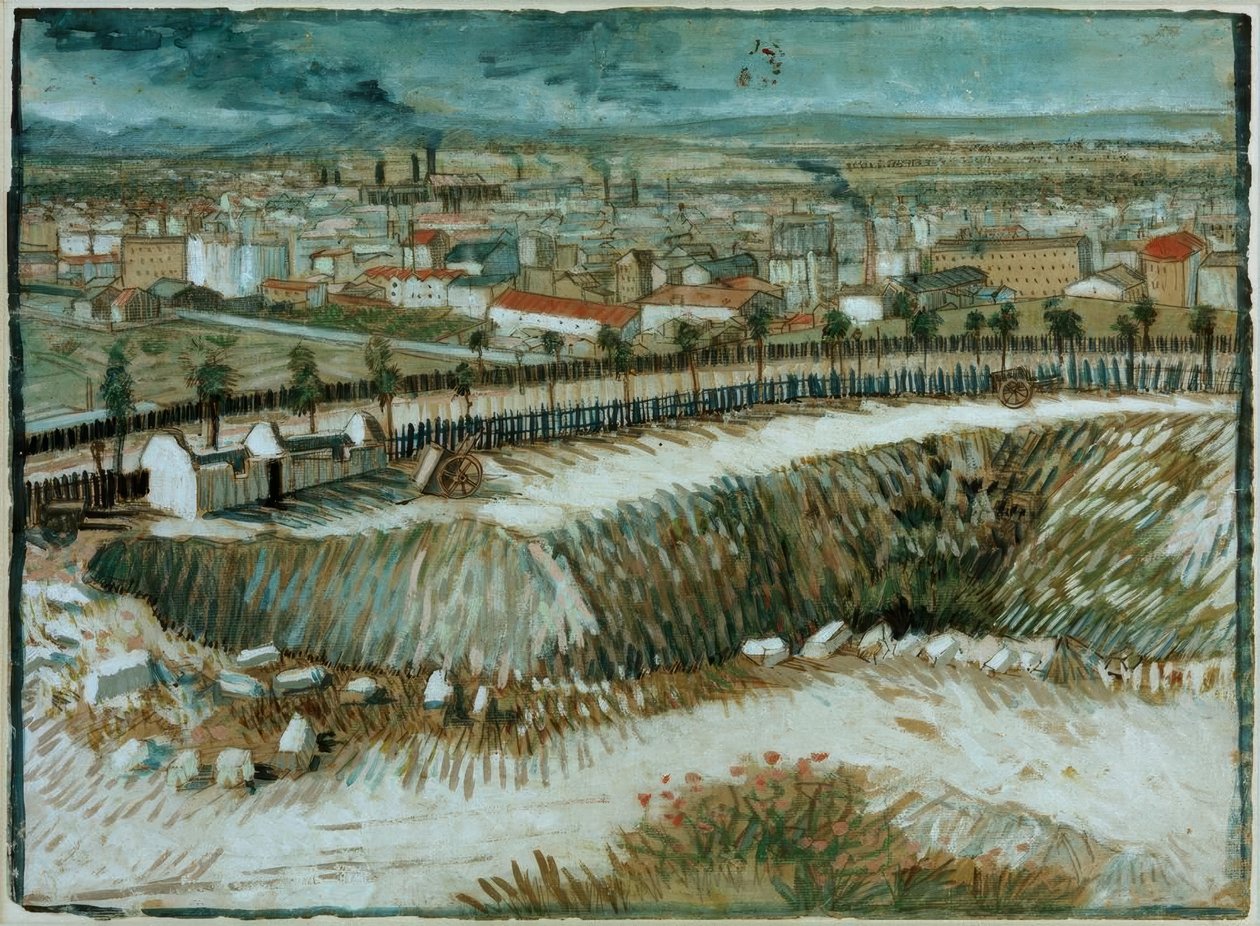 Industrielt landskab - I udkanten af ​​Paris nær Montmartre af Vincent van Gogh