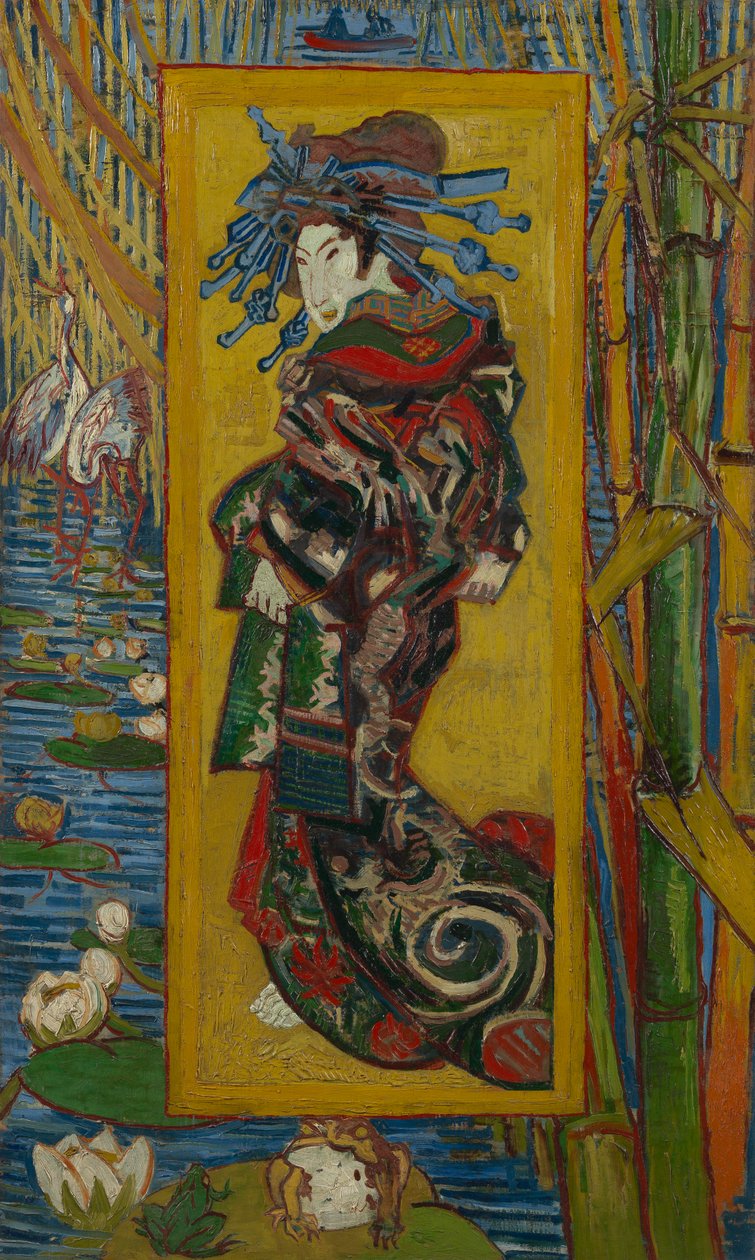 Japoneserie: Courtesan and the Deserted (Efter Casey Essen), Paris af Vincent van Gogh
