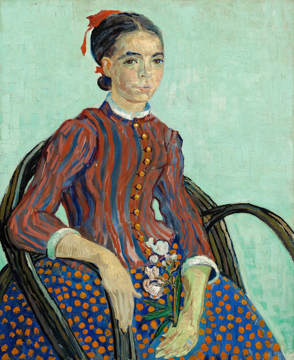 La Mousme, 1888. af Vincent van Gogh
