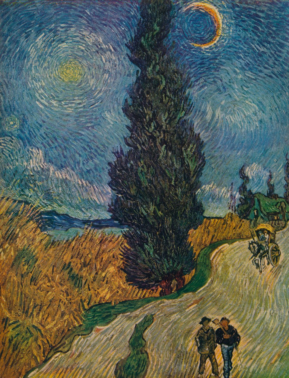 Cypresvejen, 1890 af Vincent van Gogh
