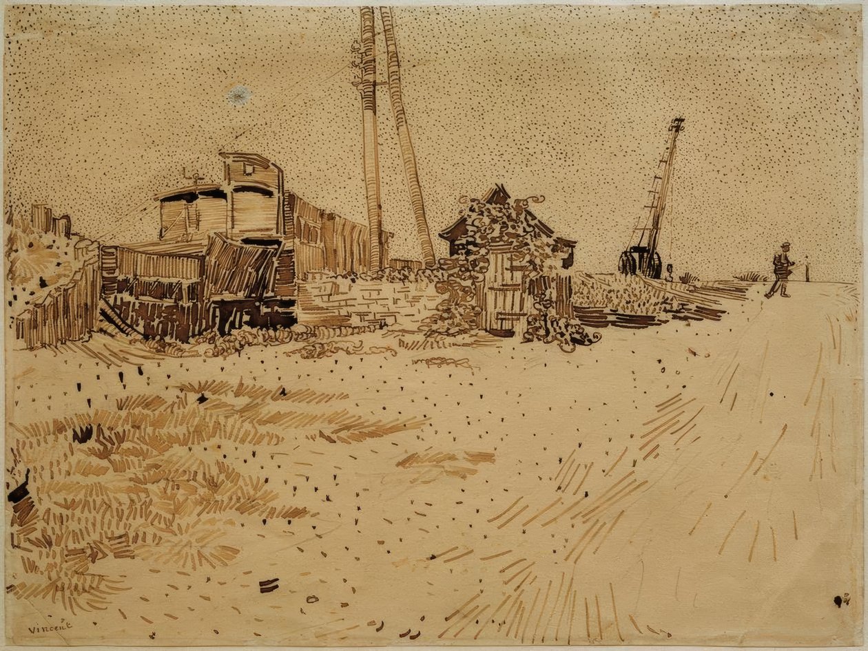 Jernbaneopbevaringsområde af Vincent van Gogh