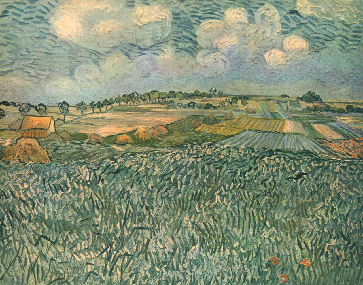 Landskab nær Auvers, juni 1890, 1947. af Vincent van Gogh