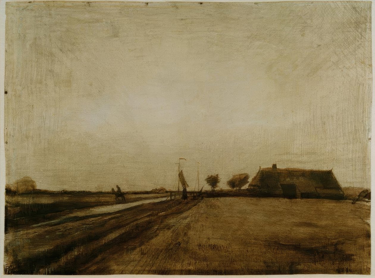 Landskab i Drenthe af Vincent van Gogh
